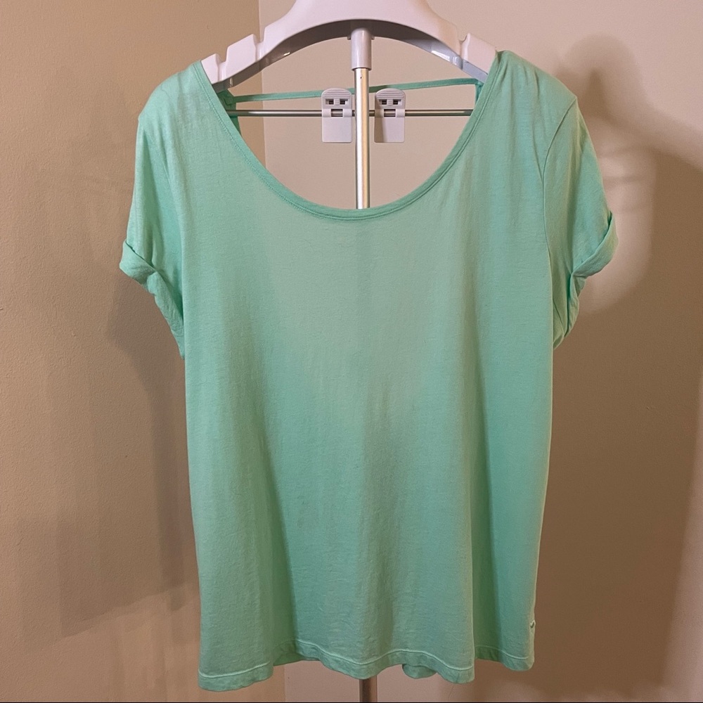 Mint colored backless tee PINK Victoria’s Secret
